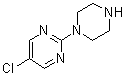 structure of CAS# 59215-40-6, 1-(5-Chloro-2-pyrimidinyl)piperazine