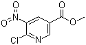 structure of CAS# 59237-53-5, 6-氯-5-硝基烟酸甲酯