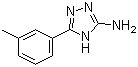 CAS 登录号：59301-24-5, 5-(3-甲基苯基)-4H-1,2,4-三唑-3-胺