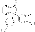 CAS # 596-27-0, o-Cresolphthalein, 3,3-Bis(4-hydroxy-3-methylphenyl)-1(3H)-isobenzofuranone