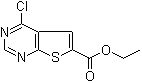 structure of CAS# 596794-91-1, 4-氯噻吩并[2,3-d]嘧啶-6-羧酸乙酯