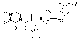structure of CAS# 59703-84-3, Piperacillin sodium salt