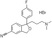 structure of CAS# 59729-32-7, Citalopram hydrobromide