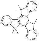 structure of CAS# 597554-76-2, 5,5,10,10,15,15-六甲基-10,15-二氢-5H-二茚并[1,2-a:1',2'-c]芴