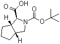structure of CAS# 597569-42-1, (1S,3aR,6aS)-Hexahydrocyclopenta[c]pyrrole-1,2(1H)-dicarboxylic acid 2-(tert-butyl) ester