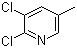 structure of CAS# 59782-90-0, 2,3-二氯-5-甲基吡啶