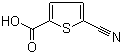 structure of CAS# 59786-39-9, 5-Cyanothiophene-2-carboxylic acid