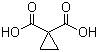structure of CAS# 598-10-7, 1,1-Cyclopropanedicarboxylic acid