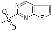 CAS 登录号：598298-12-5, 2-(甲磺酰基)噻吩并[2,3-d]嘧啶