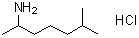 2-Amino-6-methylheptane hydrochloride molecular structure (CAS 5984-59-8)