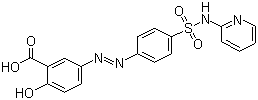 structure of CAS# 599-79-1, 柳氮磺吡啶