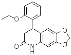 structure of CAS# 599151-35-6, 8-(2-乙氧基苯基)-7,8-二氢-1,3-二氧杂环戊烯并[4,5-g]喹啉-6(5H)-酮