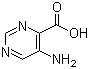 structure of CAS# 59950-53-7, 5-氨基嘧啶-4-羧酸
