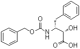 structure of CAS# 59969-65-2, (alphaS,betaR)-alpha-羟基-beta-[[(苯基甲氧基)羰基]氨基]苯丁酸