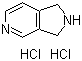 structure of CAS# 6000-50-6, 2,3-Dihydro-1H-pyrrolo[3,4-c]pyridine dihydrochloride