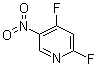 structure of CAS# 60186-15-4, 2,4-二氟-5-硝基吡啶