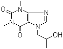 structure of CAS# 603-00-9, Proxyphylline
