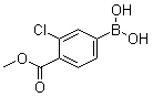 structure of CAS# 603122-82-3, [3-氯-4-(甲氧羰基)苯基]硼酸