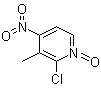 structure of CAS# 60323-95-7, 2-Chloro-3-methyl-4-nitropyridine 1-oxide