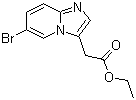 Ethyl 2-(6-bromoimidazo[1,2-a]pyridin-3-yl)acetate molecular structure (CAS 603311-76-8)