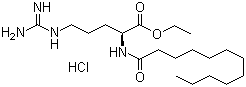 structure of CAS# 60372-77-2, 月桂酰精氨酸乙酯盐酸盐