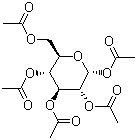 CAS # 604-68-2, alpha-D-Glucose pentaacetate, 1,2,3,4,6-Penta-O-acetyl-alpha-D-glucopyranose
