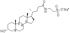 structure of CAS# 6042-32-6, 牛磺石胆酸钠