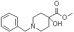 structure of CAS# 60437-30-1, 1-苄基-4-羟基哌啶-4-羧酸甲酯