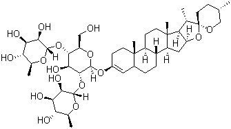 CAS 登录号：60478-68-4, 薯蓣皂苷