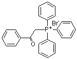 structure of CAS# 6048-29-9, (苯甲酰基甲基)三苯基溴化鏻