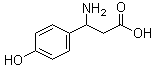 structure of CAS# 6049-54-3, 3-Amino-3-(4-hydroxyphenyl)propanoic acid