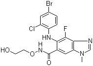 AZD 6244分子结构 (CAS 606143-52-6)