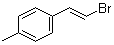 CAS # 60655-80-3, 1-(2-Bromoethenyl)-4-methylbenzene, 2-(p-toluyl)vinyl bromide, p-Methylstyryl bromide