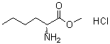 structure of CAS# 60687-33-4, D-正亮氨酸甲酯盐酸盐