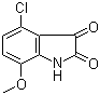 structure of CAS# 60706-07-2, 4-氯-7-甲氧基靛红