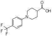 structure of CAS# 607354-69-8, 1-[4-(三氟甲基)苯基]-4-哌啶羧酸