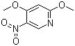 structure of CAS# 607373-84-2, 2,4-二甲氧基-5-硝基吡啶