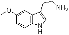 structure of CAS# 608-07-1, 5-Methoxytryptamine
