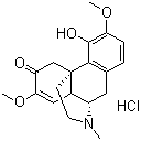 structure of CAS# 6080-33-7, Sinomenine hydrochloride