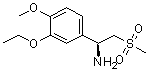 structure of CAS# 608141-42-0, (alphaS)-3-乙氧基-4-甲氧基-alpha-[(甲基磺酰基)甲基]-苯甲胺