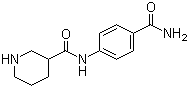 CAS 登录号：609780-68-9, 4-[(哌啶-3-羰基)氨基]苯甲酰胺