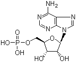 structure of CAS# 61-19-8, 5'-腺嘌呤核苷酸