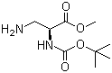 structure of CAS# 61040-20-8, 3-氨基-N-Boc-L-丙氨酸甲酯