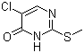 CAS # 61044-94-8, 5-Chloro-2-(methylthio)-4(3H)-pyrimidinone, 4-Hydroxy-5-chloro-2-methylthiopyrimidine
