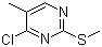 structure of CAS# 61044-96-0, 4-氯-5-甲基-2-(甲硫基)嘧啶