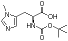 structure of CAS# 61070-22-2, N-叔丁氧羰基-3-甲基-L-组氨酸