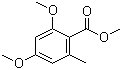 structure of CAS# 6110-37-8, Methyl 2,4-dimethoxy-6-methylbenzoate