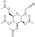 structure of CAS# 61145-39-9, 氰基甲基 2,3,4,6-四-O-乙酰基-1-硫代-alpha-D-吡喃甘露糖苷