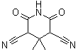 CAS # 61193-04-2, 4,4-Dimethyl-2,6-dioxo-3,5-piperidinedicarbonitrile