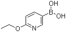 structure of CAS# 612845-44-0, 2-Ethoxypyridine-5-boronic acid